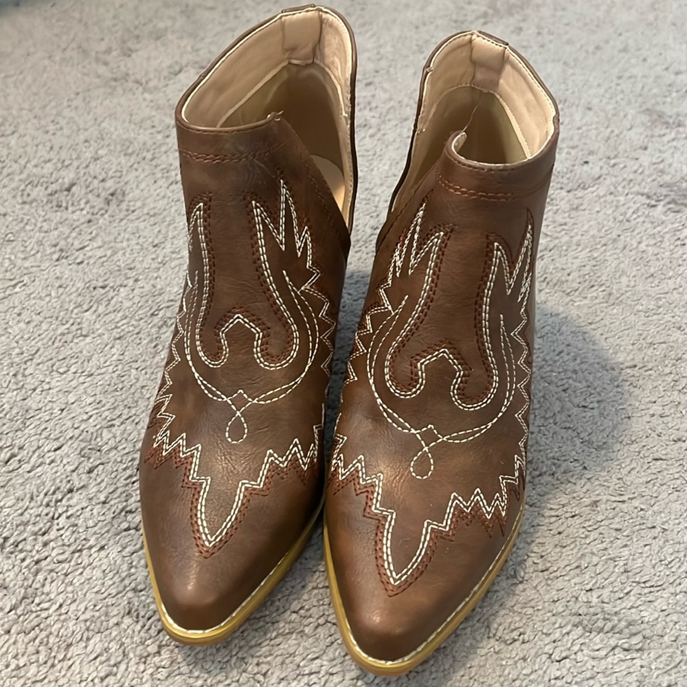 Ankle cowboy boots